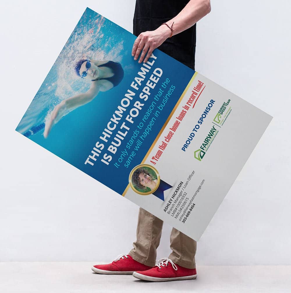 Fairway Large Printing Sign